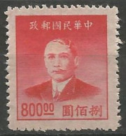 CHINE N° 722 NEUF Sans Gomme - 1912-1949 Repubblica