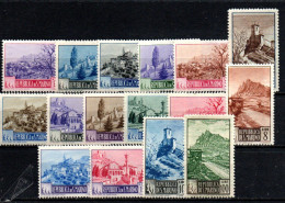 1949 - San Marino 342/55 Paesaggi   ++++++ - Nuovi
