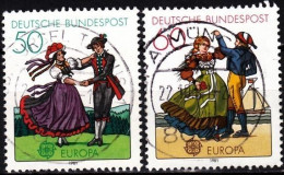 GERMANY 1981 EUROPA: Folklore, Folk Dances. Complete Set, Used - 1981