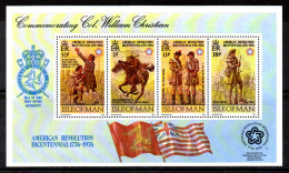 Isle Of Man, MNH, 1976, Michel Bl 2, American Revolution Bicentenary - Isle Of Man