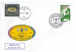 SC 47 - 1205 LATVIA, Scout - Cover - Used - 1996 - Briefe U. Dokumente