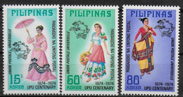 PHILIPPINES  N°  950/52    * *   Upu Costumes - U.P.U.