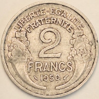France - 2 Francs 1950, KM# 886a.1 (#4111) - 2 Francs
