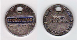 Jeton De Caddie " CASTORAMA - GIVORS " (recto-verso ) [G]_Je042 - Trolley Token/Shopping Trolley Chip