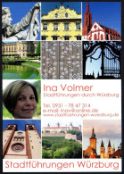 GERMANY WURZBURG 2017 - INA VOLMER - CITY TOURS BY WÜRZBURG - PROMOCARD - I - Monumenti