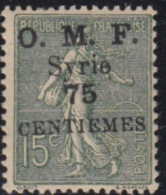 SYRIE - Timbre De France Surchargé Avec Valeur En Monnaie Syrienne, Valeur En Centiémes - Unused Stamps