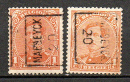 2509 Voorafstempeling Op Nr 135 - MAESEYCK 20 - Positie A & B - Rolstempels 1920-29