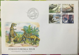 Fdc Prehistoric Animals Dinosaurs Mammoth - Prehistorics