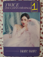 Photocard K POP Au Choix  TWICE Hare Hare Japan 10th Single Sana - Objetos Derivados