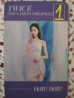 Photocard K POP Au Choix  TWICE Hare Hare Japan 10th Single Tzuyu - Andere Producten