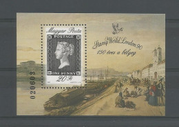 Hungary 1990 Stamp World London Y.T.. BF 210 ** - Blocchi & Foglietti