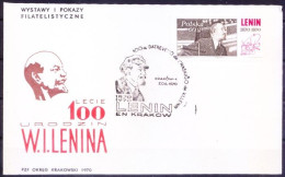 Poland 1970 Vladimir Lenin Special Cover - Lenin