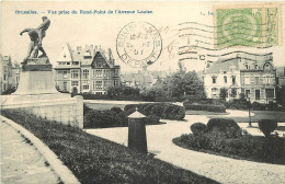 BRUXELLES  VUE PRISE DU ROND POINT DE L'AVENUE LOUISE - Lanen, Boulevards