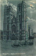 BRUXELLES EGLISE SAINTE GUDULE - Brüssel Bei Nacht