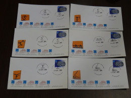 Greece 2004 Olympic Sports Dates 35 Unofficial Covers - FDC