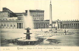 ITALIA ROMA PIAZZA DI S. PIETRO COL PALAZZO VATICANO - Places & Squares