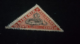 LİBERYA--1921-  10  C.      DAMGALI - Liberia