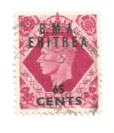 (COLONIE E POSSEDIMENTI) 1948-50, SOPRASTAMPATI - 5 Francobolli Usati - Eritrée