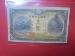 JAPON 5 YEN ND (1942) Circuler (B.33) - Japón