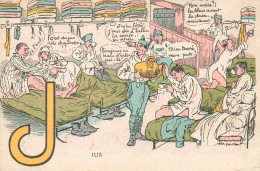 MILITARIA - Casernes - La Vie Des Soldats - Dessin - Carte Postale Ancienne - Barracks