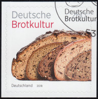 3390 Deutsche Brotkultur, Selbstklebend Auf Neutraler Folie, EV-O Bonn 3.5.2018 - Gebraucht