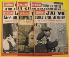 6 Revues La Semaine De 1942. Actualités Guerre Photos Collaboration Sebastopol Micheline Presle Dieppe Libye - War 1939-45