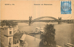 DEUTSCHLAND BONN A.RH. RHEINUFER MIT RHEINBRÜCKE - Bonn