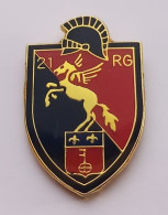 PP17 Pin's Armée Militaire 21e RG Régiment Du Génie à Montpellier Hérault Cheval Pégase Achat Immédiat - Armee