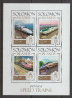 Solomon Islands 2013 Japanese Speed Trains Sheetlet MNH - Trains