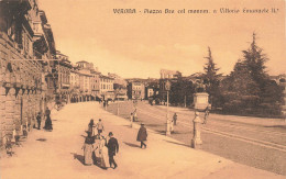 ITALIE - Verona - Piazza Bra Col Monum. A Vittorio Emanuele Ll - Animé - Carte Postale Ancienne - Verona