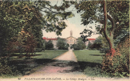 FRANCE - Villefranche Sur Saône - Vue Sur Le Collège Montgré - LL - Colorisé - Carte Postale Ancienne - Villefranche-sur-Saone