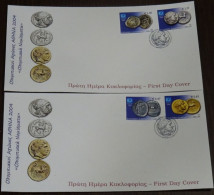 Greece 2004 Athens 2004 Ancient Coins Unofficial FDC - FDC