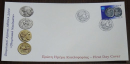 Greece 2004 Athens 2004 Ancient Coins Unofficial FDC - FDC