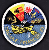 Gendarmerie. "Cellule Finances 83". Titre D'épaule Tissu Brodé. - Esercito