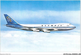 AJCP8-0834- AVION - OLYMPIC AIRWAYS - BOEING 747-200B - JUMBO JET - 1946-....: Modern Era