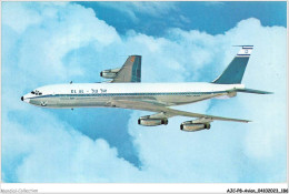 AJCP8-0823- AVION - ELAL ISRAEL AIRLINES BOEING 707 - 1946-....: Era Moderna