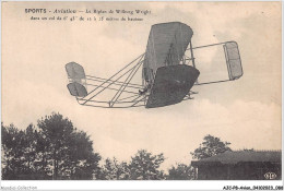 AJCP8-0774- AVION - SPORTS - AVIATION - LE PLAN DE WILBURG WRIGHT - DANS LE VOL - 1914-1918: 1st War