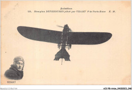 AJCP8-0753- AVION - AVIATION - MONOPLAN DEPERDUSSIN PILOTE PAR VIDART 4e De Paris-Rome - 1914-1918: 1. Weltkrieg