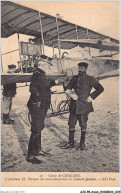 AJCP8-0747- AVION - CAMP DE CHALONS - L'AVIATEUR H-FARMAN EN CONVERSATION AVEC LE GENERAL JOURNEE - 1914-1918: 1. Weltkrieg