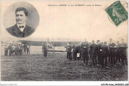 AJCP8-0740- AVION - L'AVIATEUR GIBERT ET SON BLERIOT AVANT LE DEPART - 1914-1918: 1ère Guerre