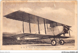 AJCP8-0732- AVION - SDA - AVION DE BAPTEMES CAUDRON TRIPLACE - 1914-1918: 1ère Guerre