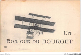 AJCP7-0718- AVION - UN BONJOUR DU BOURGET - 1914-1918: 1ste Wereldoorlog