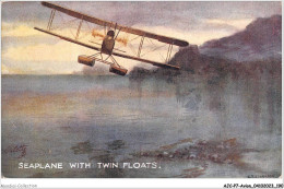 AJCP7-0720- AVION - SEAPLANE WITH TWIN FLOATS - 1914-1918: 1st War