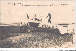 AJCP7-0679- AVION - GUERRE 1914 - VEDRINES PARTANT EN RECONNAISSANCE SUR SON APPAREIL QU'IL A SURNOMME - LA VACHE - 1914-1918: 1st War