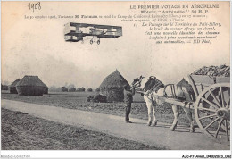 AJCP7-0666- AVION - LE PREMIER VOYAGE EN AEROPLANE - MOTEUR ANTOINETTE 50HP - 1914-1918: 1st War