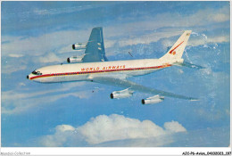 AJCP6-0622- AVION - WORLD AIRWAYS' BOEING INTERCONTINENTAL 707C - FAN JETS - 1914-1918: 1ère Guerre