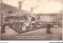 AJCP6-0621- AVION - LE CAUDRON G-25 TRI-MOTEURS 20 PLACES - AU SALON DE L'AERONAUTIQUE 1919-1920 - 1914-1918: 1ra Guerra