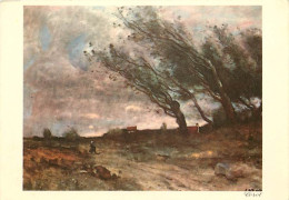 Art - Peinture - Jean-Baptiste Camille Corot - Le Coup De Vent - CPM - Voir Scans Recto-Verso - Peintures & Tableaux