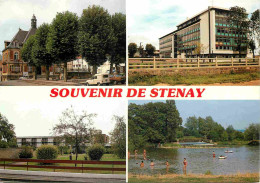 55 - Stenay - Multivues - L'Hôtel De Ville- Le Lycée - La Maison De Retraite - Le 3ème Déversoir - CPM - Voir Scans Rect - Stenay