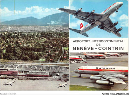 AJCP10-1011- AVION - AEROPORT INTERCONTINENTAL DE GENEVE-COINTRIN - 1946-....: Modern Era